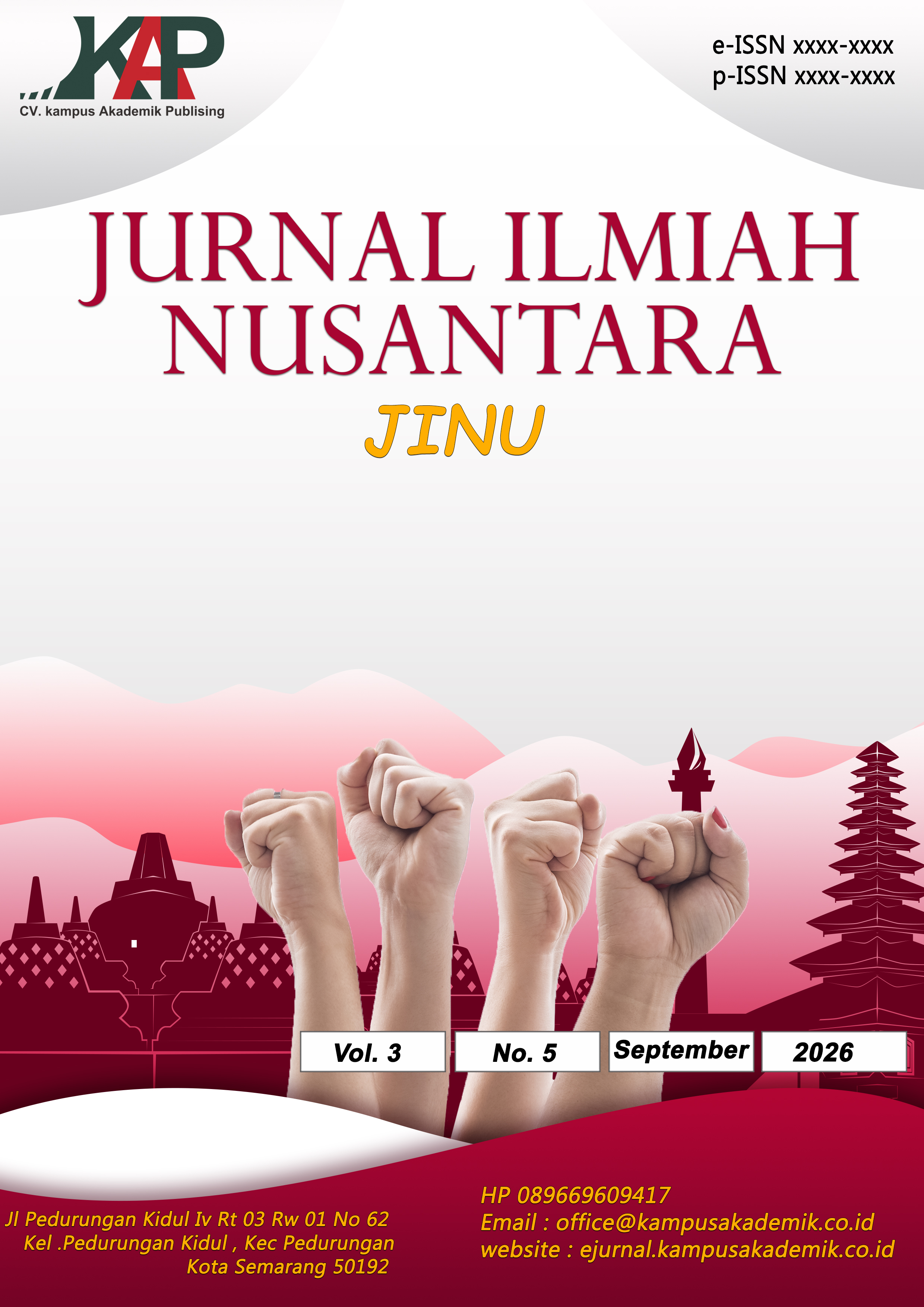					View Vol. 3 No. 5 (2026): Jurnal Ilmiah Nusantara September 2026
				